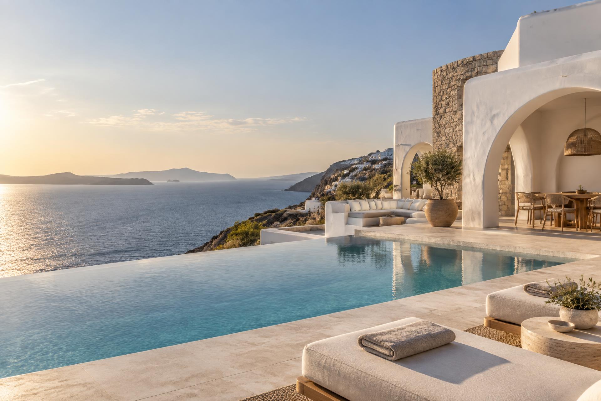 Villa Aurelia overlooking the Aegean Sea